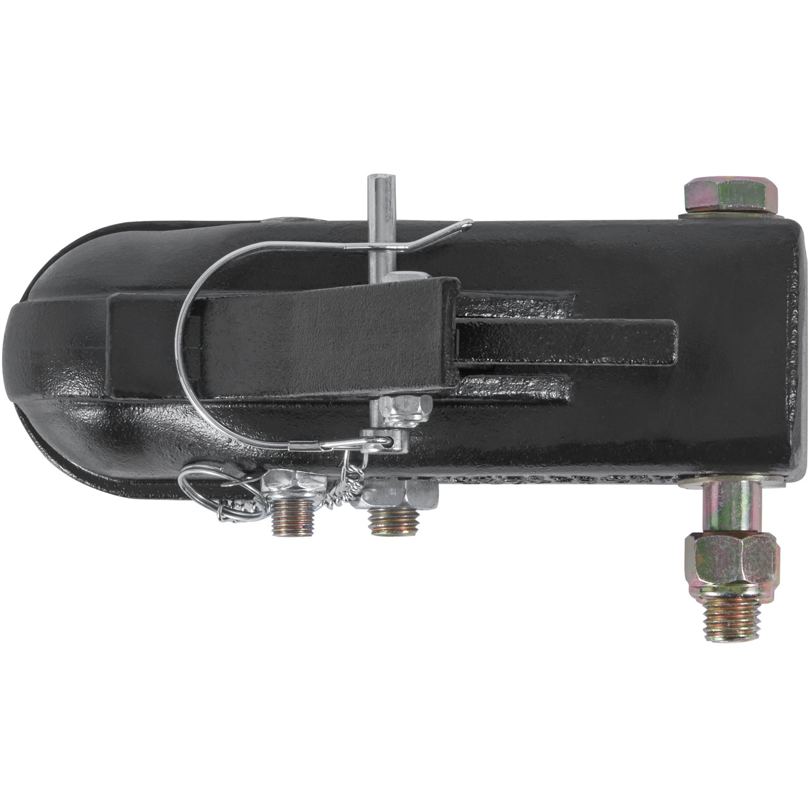 V952-KDJXTCOHQDZ2OQEGOV0-202507141636-00 VEVOR Adjustable Trailer Coupler, 2-5/16" Hitch Ball, 15000 lbs Capacity, Heavy Duty Cast Channel-Mount Coupler with Hardware Kit, Ideal for Towing Station Wagons, Pickup Trucks, SUVs, Black Coating - Image 1