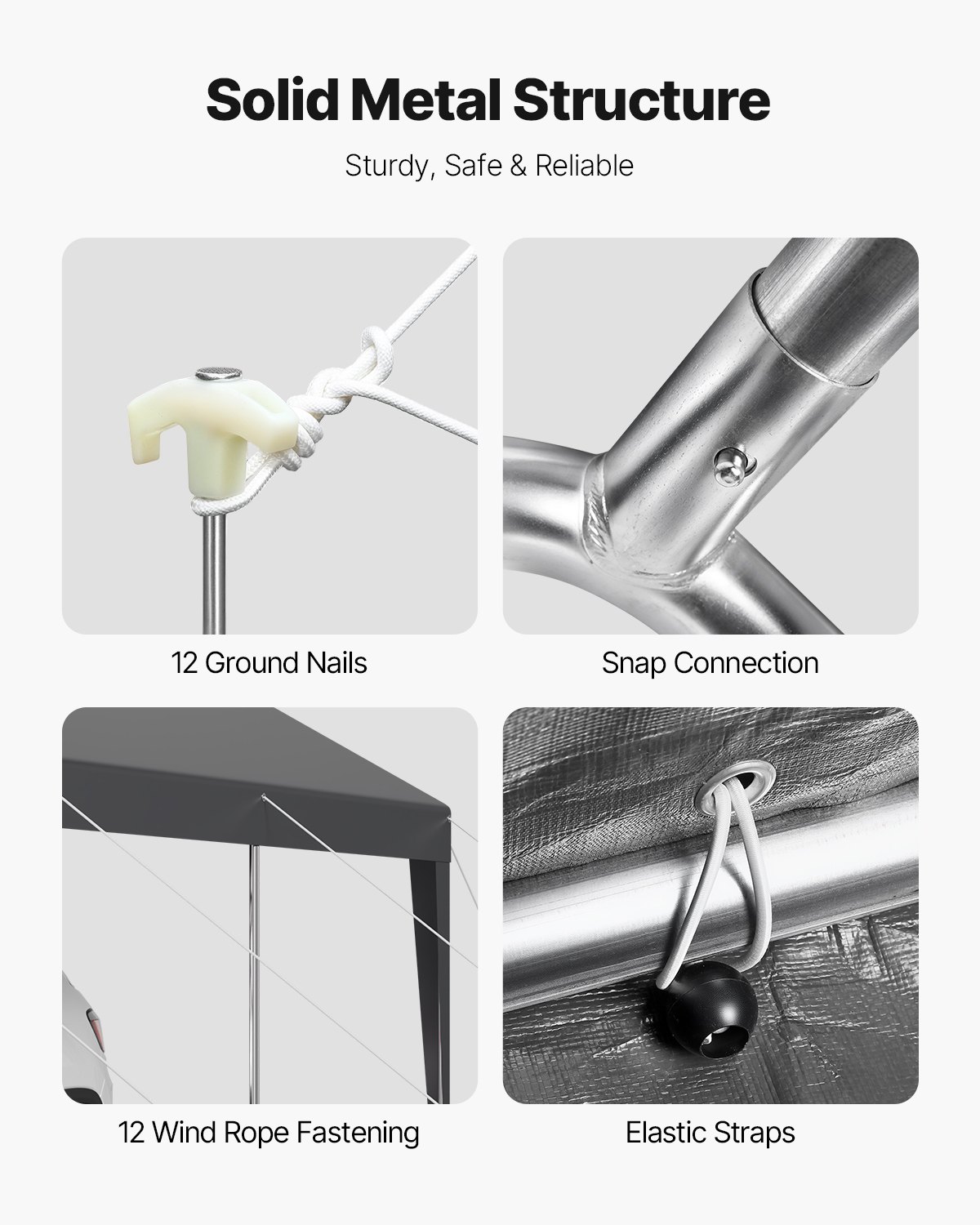 V952-KFSJSQCCKHS8DE5CF001V0-202508011345-04 VEVOR Carport Car Canopy 10 x 20 FT Heavy Duty Portable Car Shelter Tent Grey - Image 5