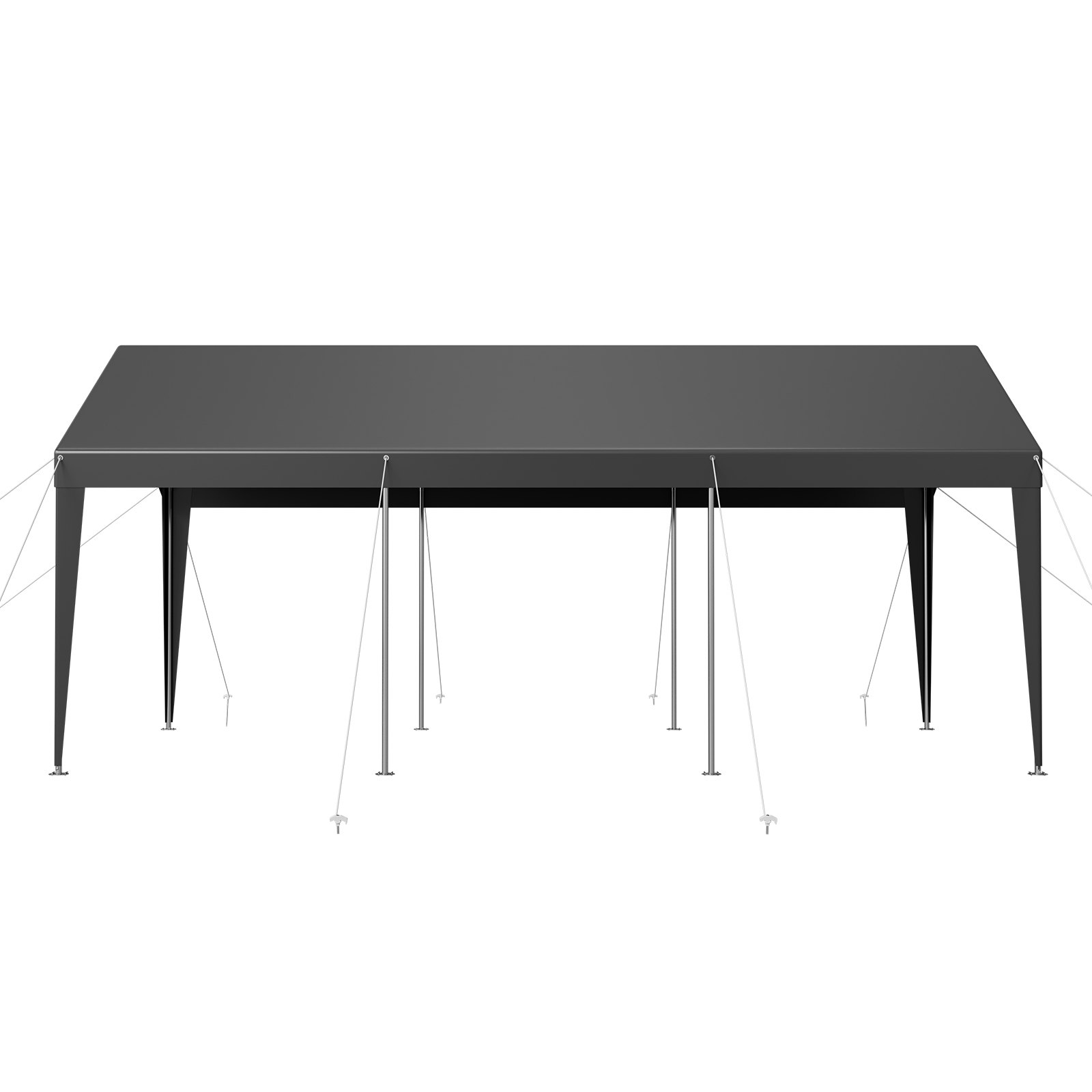 V952-KFSJSQCCKHS8DE5CF001V0-202508011345-10 VEVOR Carport Car Canopy 10 x 20 FT Heavy Duty Portable Car Shelter Tent Grey - Image 11