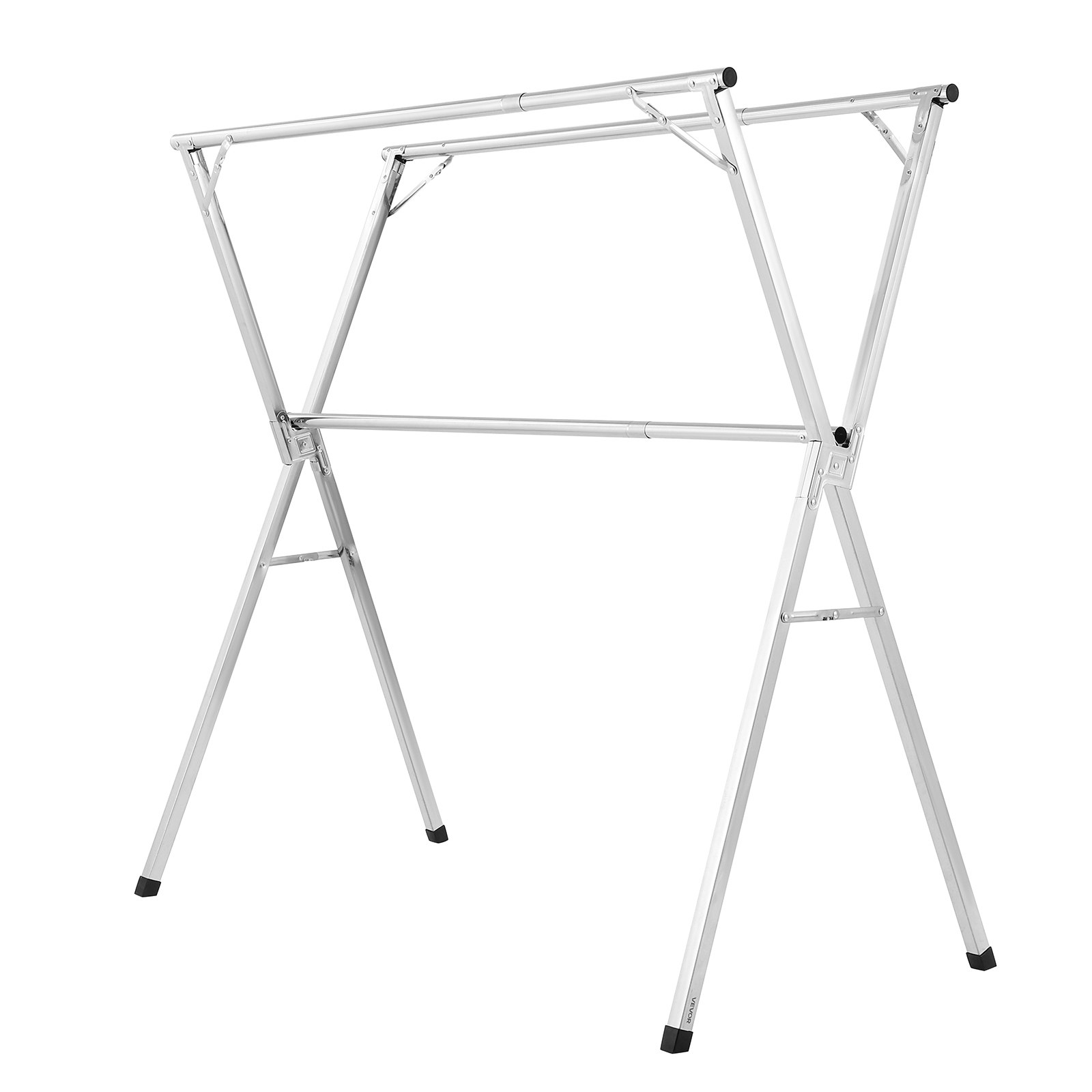 V952-LDSLYJXX1413RO4HO001V0-202508012220-08 VEVOR 2-Tier Telescopic Clothes Drying Rack w/ 30 Windproof Holes & 2 Shoe Hooks - Image 9