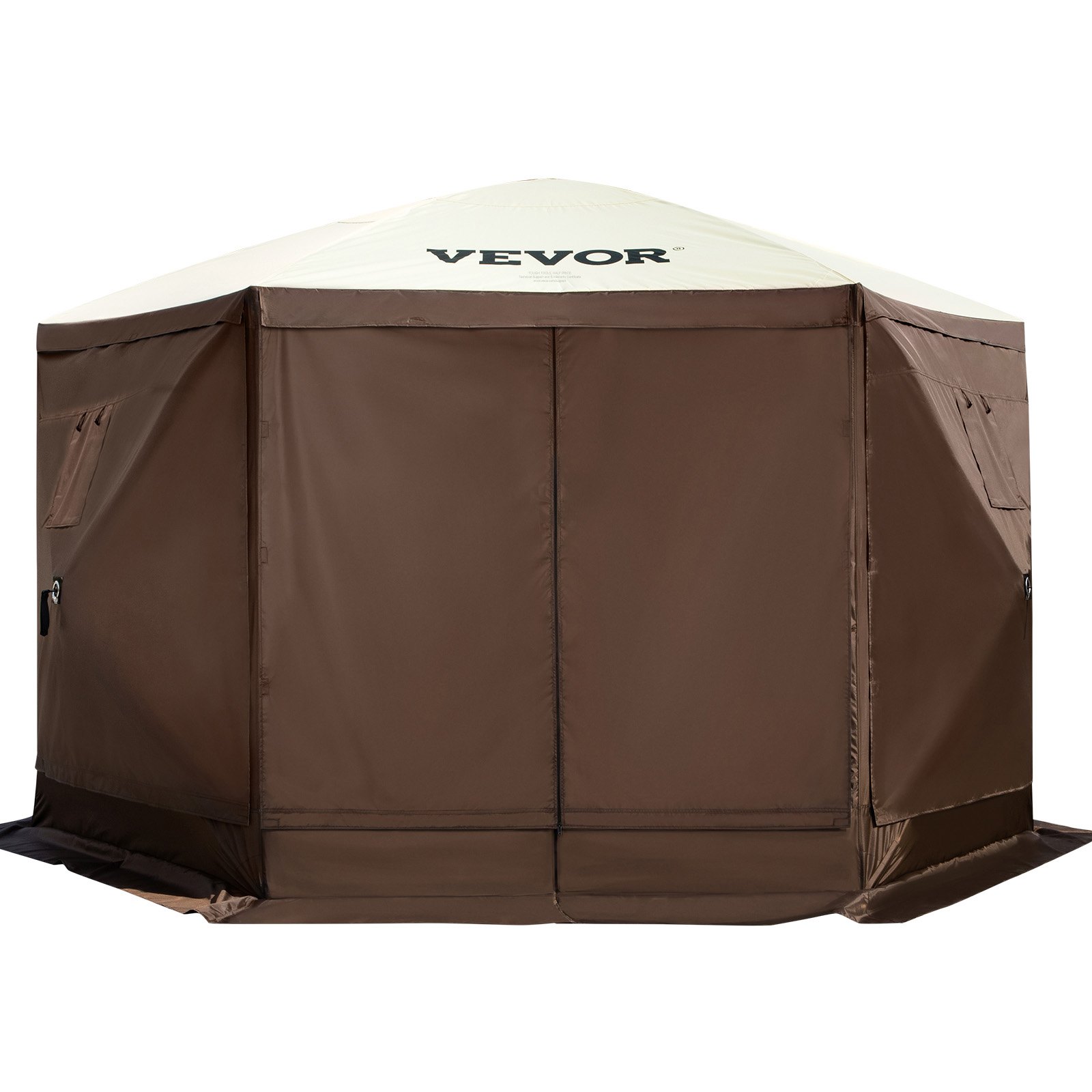 V952-MZY610FT10FT67P5KV0-202508011430-08 VEVOR Pop-up Camping Gazebo Camping Canopy Shelter 6 Sided 10' x 10' Sun Shade - Image 9