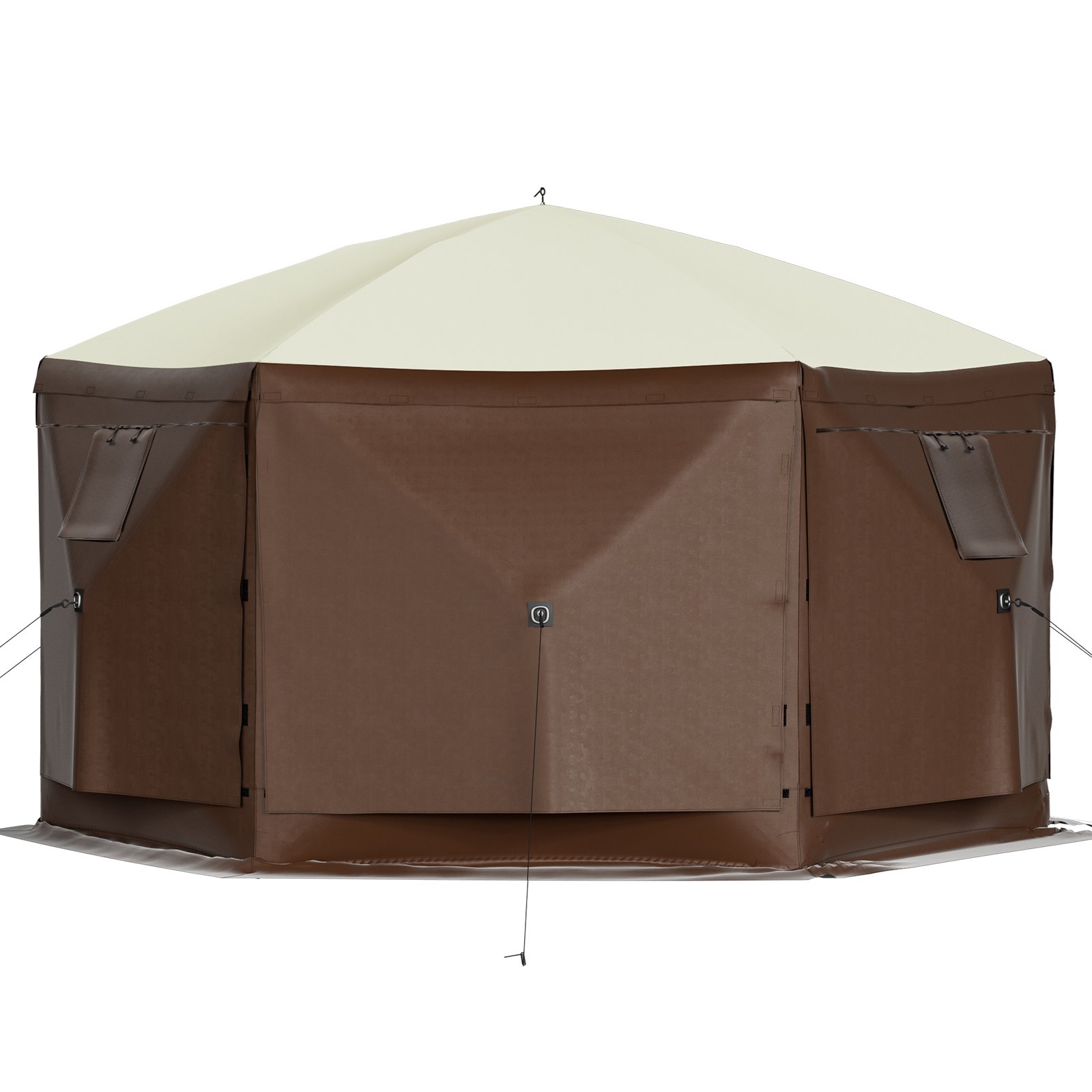 V952-MZY610FT10FT67P5KV0-202508011430-10 VEVOR Pop-up Camping Gazebo Camping Canopy Shelter 6 Sided 10' x 10' Sun Shade - Image 11