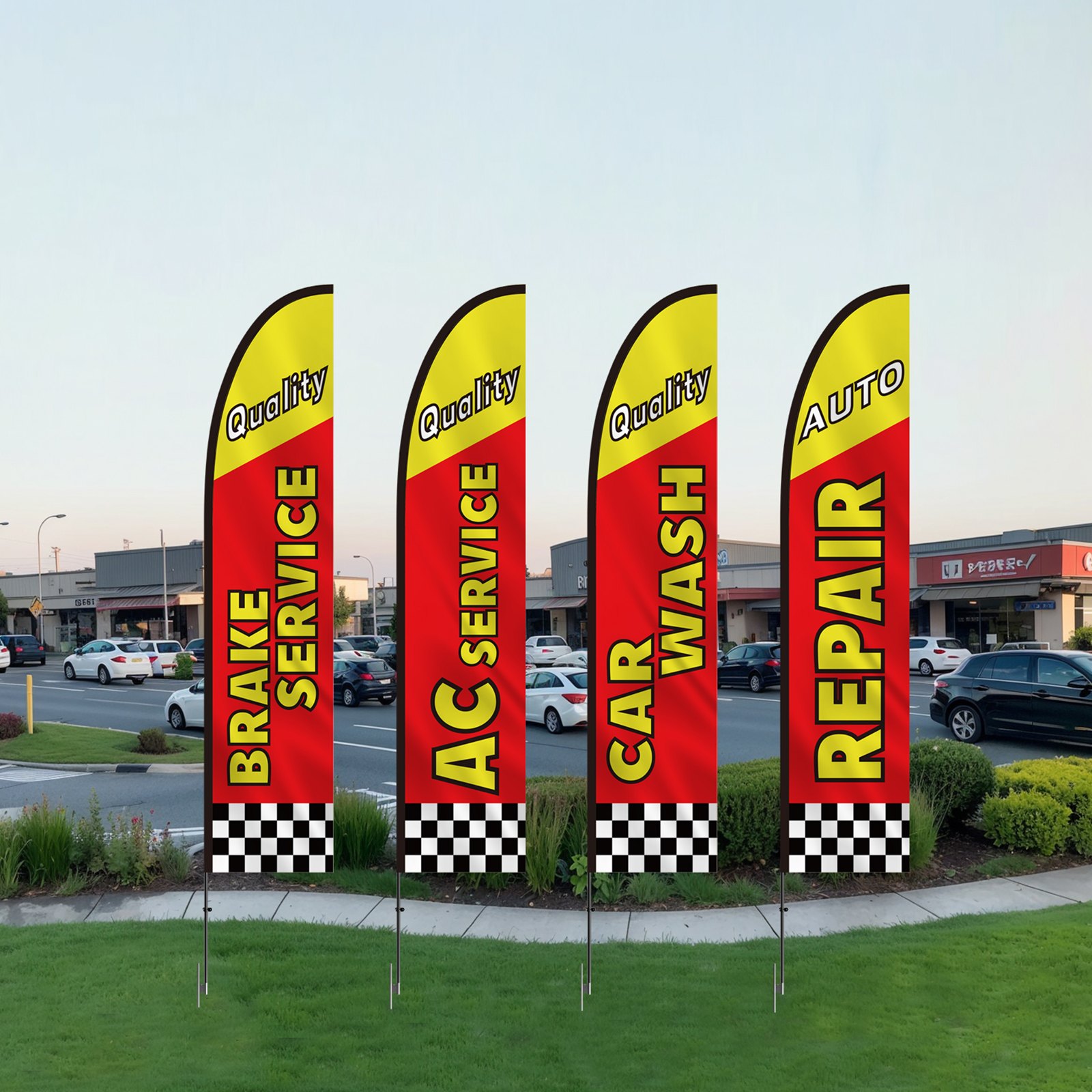 V952-QGYMQGQWAQCFFZRDSV0-202508011636-07 VEVOR Auto Repair Advertising Feather Flag Kit Swooper Flags and Poles 16.3 FT - Image 8