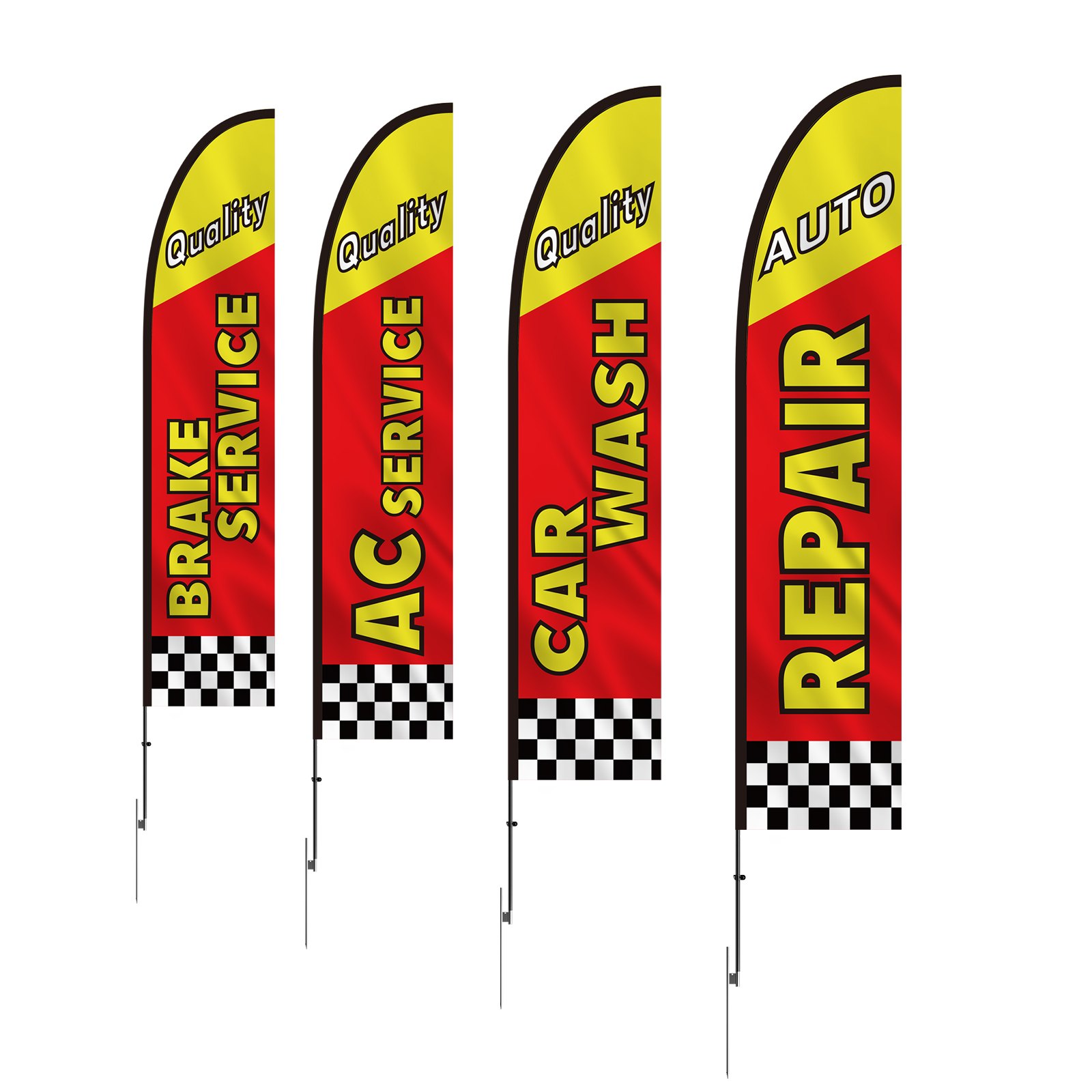 V952-QGYMQGQWAQCFFZRDSV0-202508011636-10 VEVOR Auto Repair Advertising Feather Flag Kit Swooper Flags and Poles 16.3 FT - Image 11