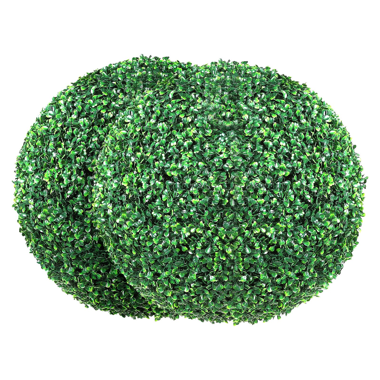 V952-RGZWXJQ20YC04FIJEV0-202507141821-00 VEVOR Artificial Topiaries Boxwood Trees, (2 Pieces), Ball-Shape Faux Topiaries Plant, All-year Green Feaux Plant Decorative Balls for Backyard, Balcony,Garden, Wedding and Home - Image 1