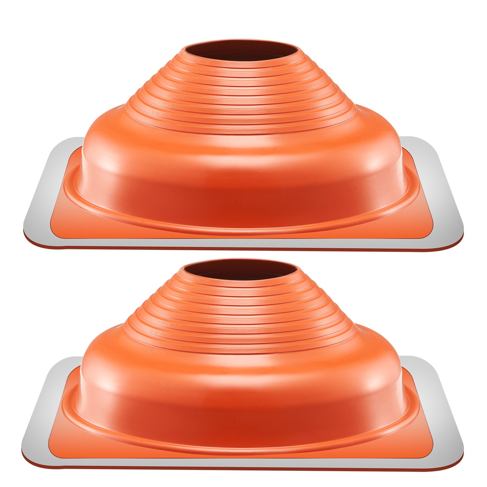 V952-WDGDTGHSGJL28O0JIV0-202508020038-00 VEVOR 2 Pcs Metal Roof Pipe Flashing Boot Fit 160-300 mm Pipe High Temp Silicone - Image 1