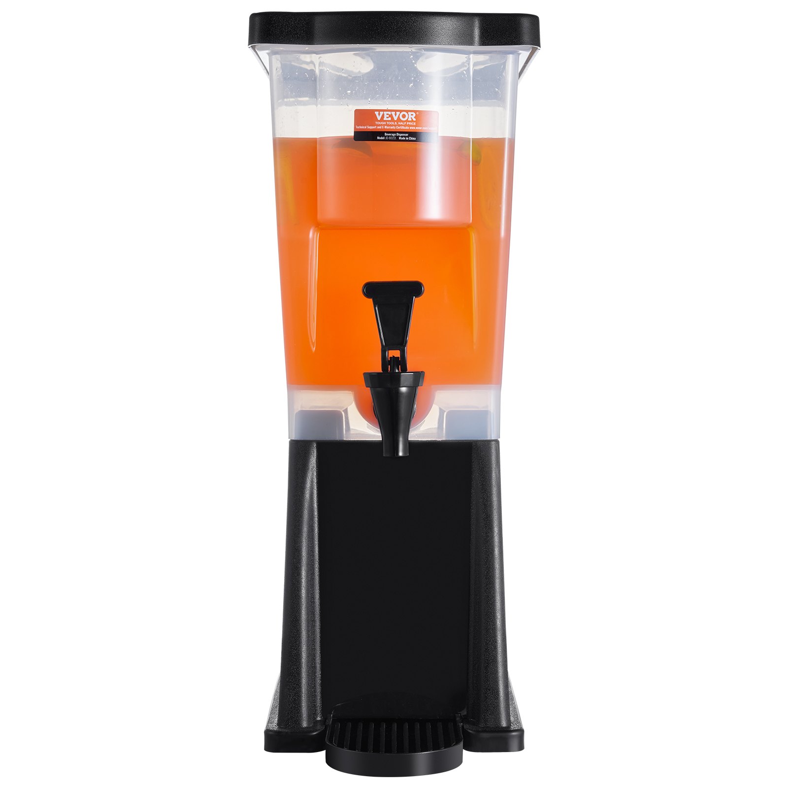 V952-YLFPQSLFPQSLBDLFNV0-202508020036-08 VEVOR Beverage Dispenser, 3 Gallon Drink Dispenser for Parties, Plastic Juice Dispenser with Stand Spigot Lid, Iced Tea Lemonade Juice Water Dispenser, for Restaurants, Hotels, Parties - Image 9