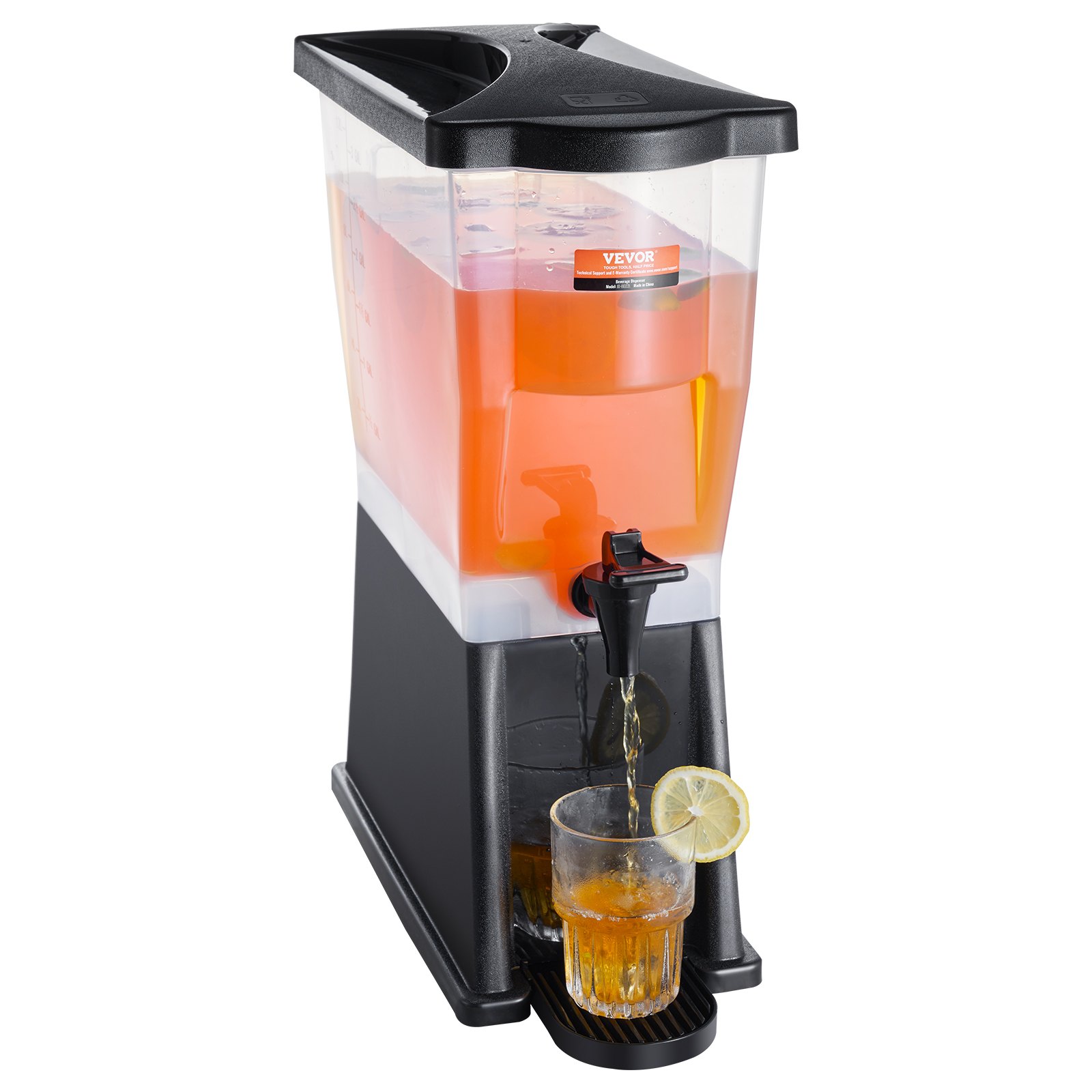V952-YLFPQSLFPQSLBDLFNV0-202508020036-10 VEVOR Beverage Dispenser, 3 Gallon Drink Dispenser for Parties, Plastic Juice Dispenser with Stand Spigot Lid, Iced Tea Lemonade Juice Water Dispenser, for Restaurants, Hotels, Parties - Image 11