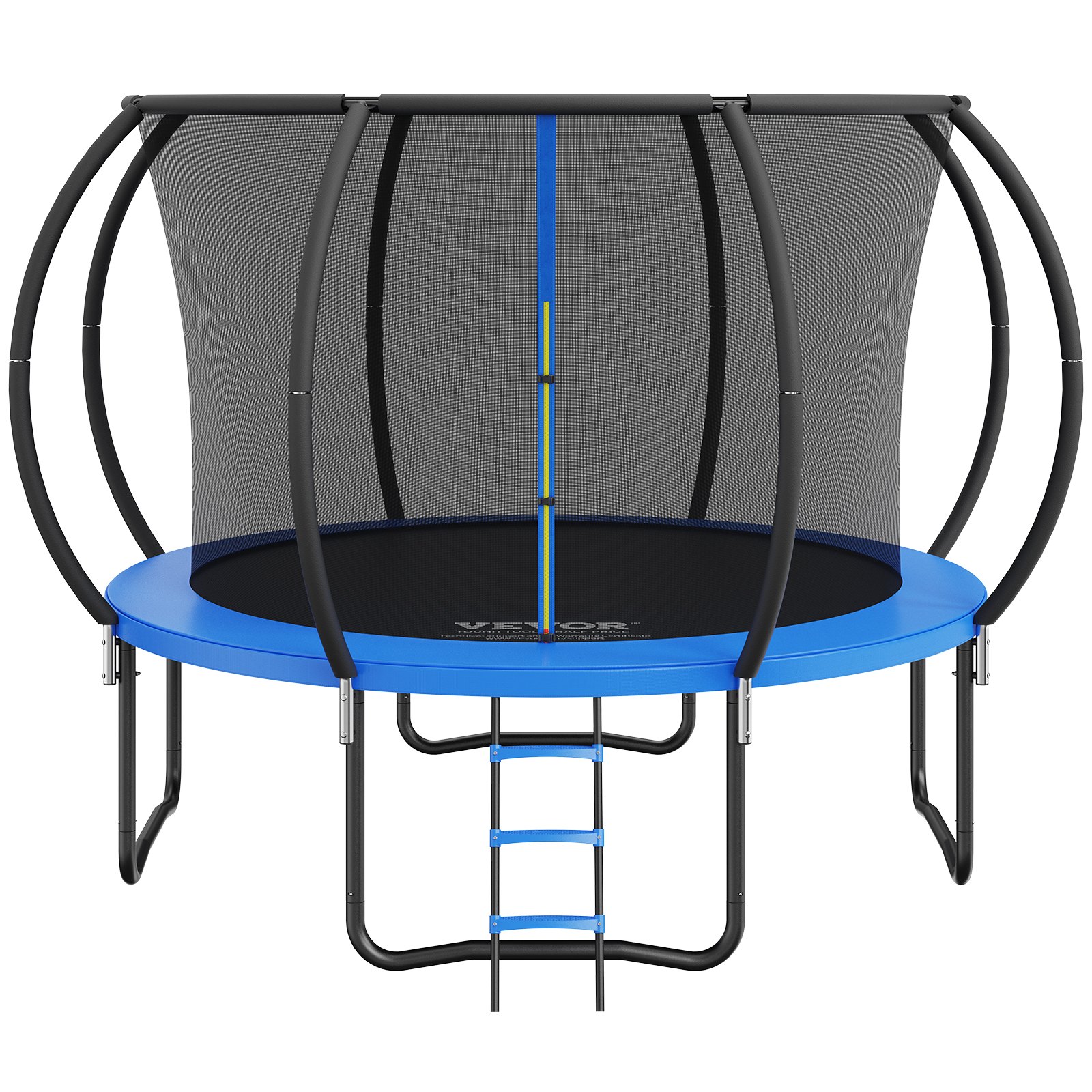 V952-YXBC10YCHWYX52X5HV0-202507141743-00 VEVOR 10FT Trampoline, 330 lbs Trampoline with Enclosure Net, Ladder, and Curved Pole, Heavy Duty Trampoline with Jumping Mat and Spring Cover Padding, Outdoor Recreational Trampolines for Kids Adults - Image 1