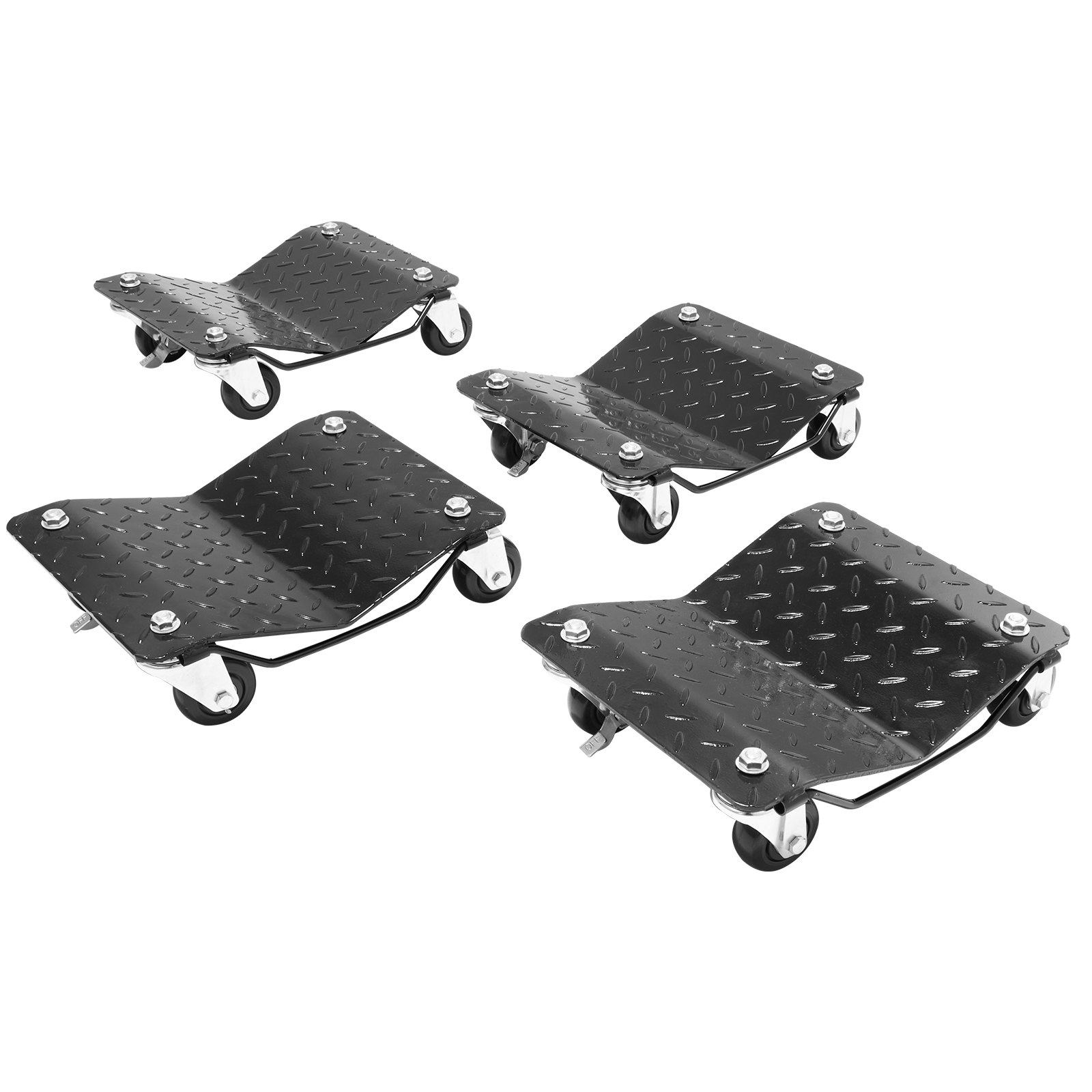 V952-ZHSKU00000000000021-202508011155-00 VEVOR Car Dolly Wheel Tire Dolly 4 PCS Heavy Duty Skate Auto Repair Dolly 6000LB - Image 1