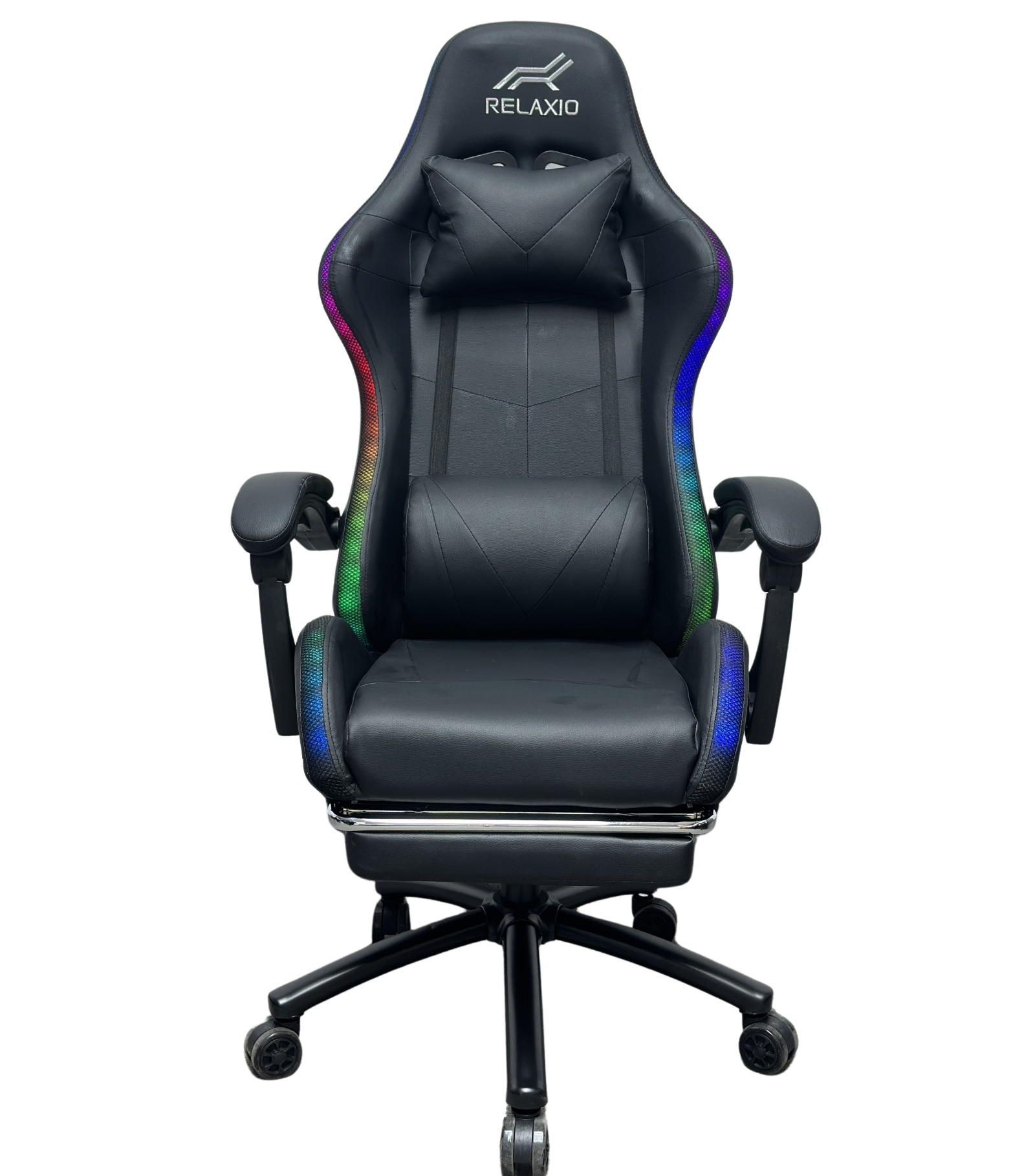 V957-GMCHLED001BK-202508201115-04 Gaming Chair With Headrest and Foot Rest LED Light - Black - Image 8