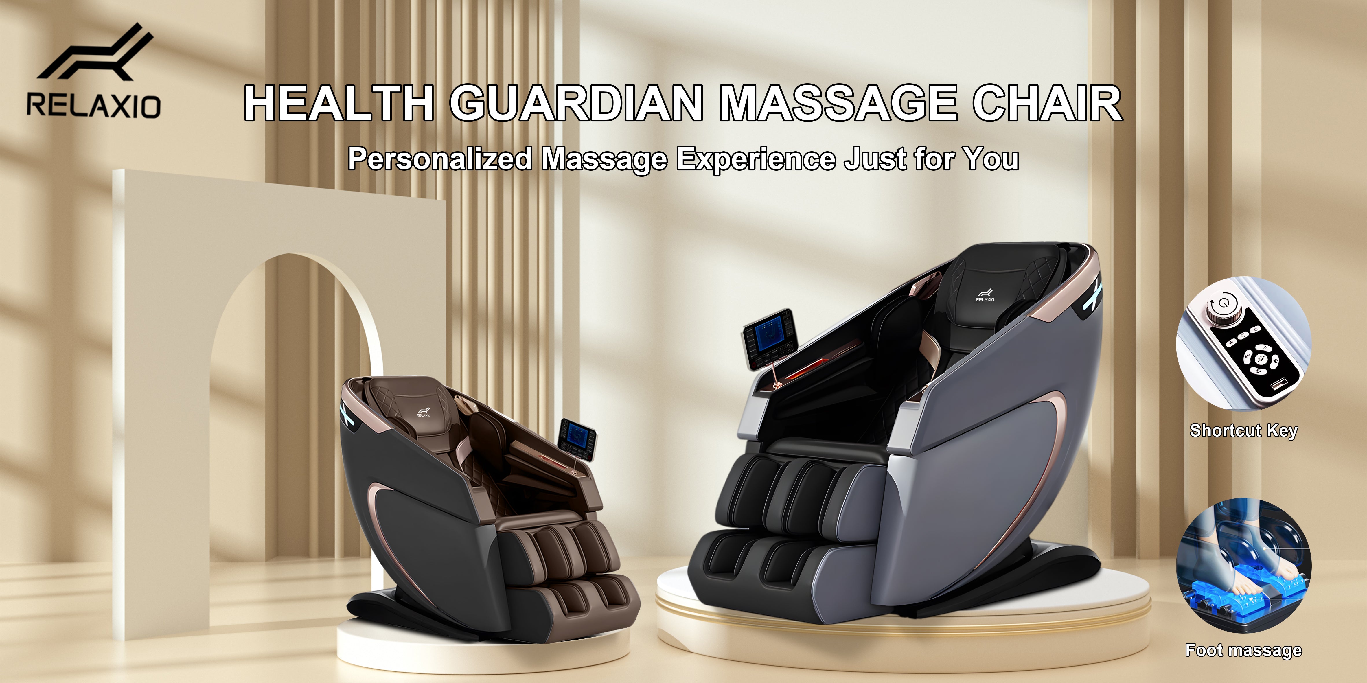 V957-SDHISN3562S1-202508201105-02 Premium Recliner Full Body Zero Gravity Massage Chair Grey - Image 3