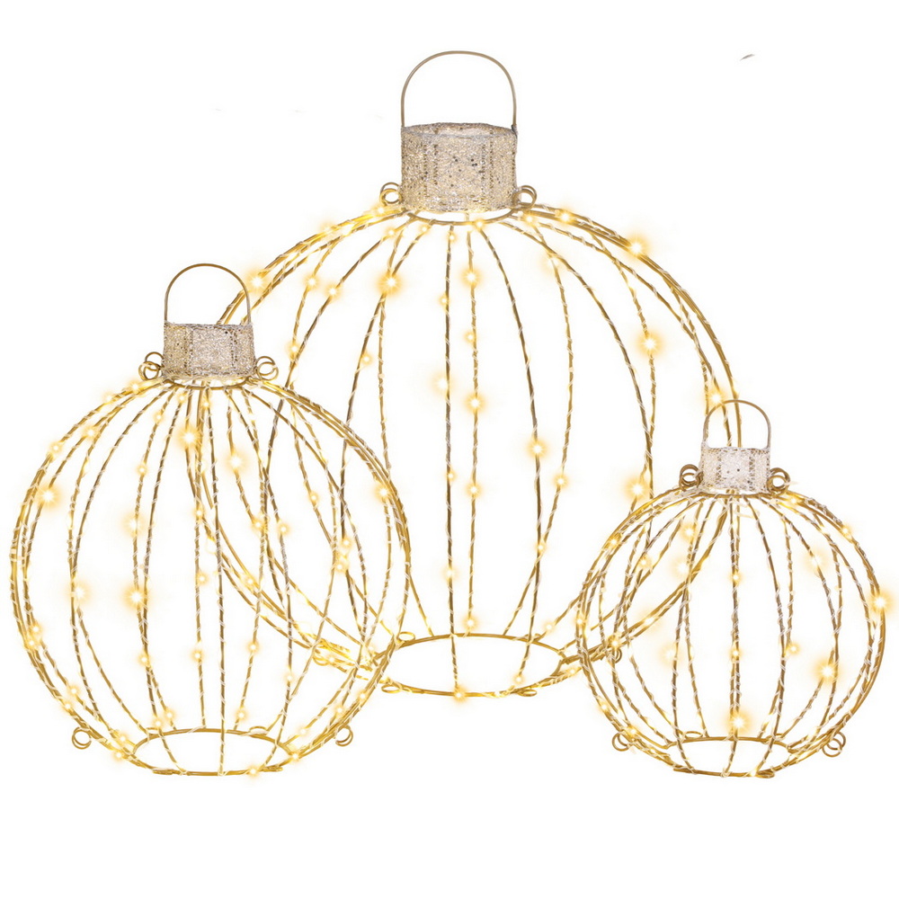 XMAS-MOT-BALL01-WARM-202508132012-02 Jingle Jollys Christmas Lights 320 LED Fairy Light 3pcs Ball Decorations Set - Image 3
