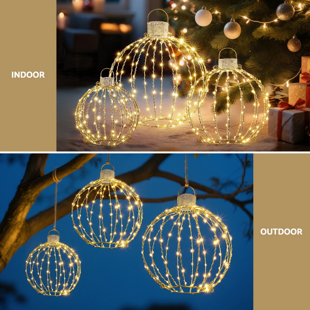 XMAS-MOT-BALL01-WARM-202508132012-04 Jingle Jollys Christmas Lights 320 LED Fairy Light 3pcs Ball Decorations Set - Image 5