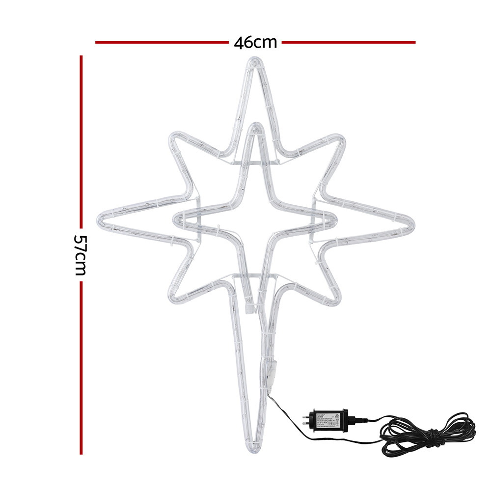 XMAS-MOT-D-BLH-STAR-202508261628-01 Jingle Jollys Christmas Lights 57cm Bethlehem Star 90 LED Xmas Decorations Motif - Image 2
