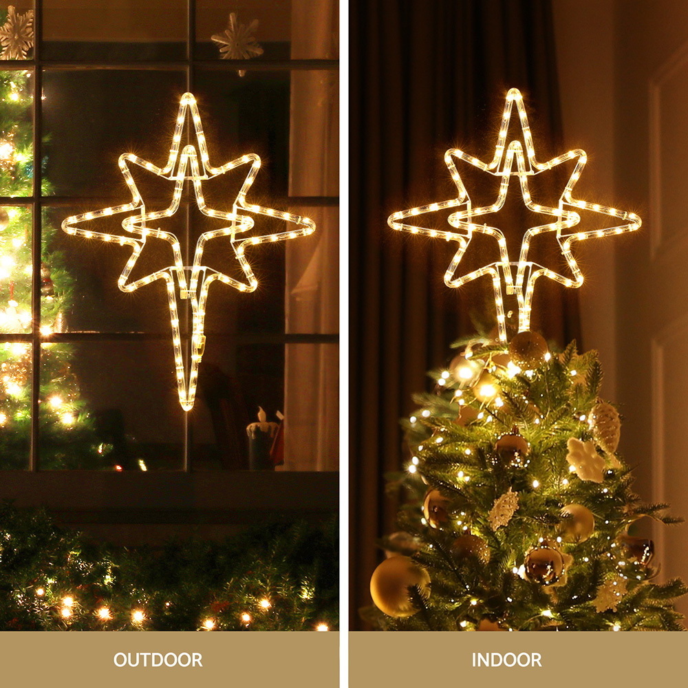 XMAS-MOT-D-BLH-STAR-202508261628-03 Jingle Jollys Christmas Lights 57cm Bethlehem Star 90 LED Xmas Decorations Motif - Image 4
